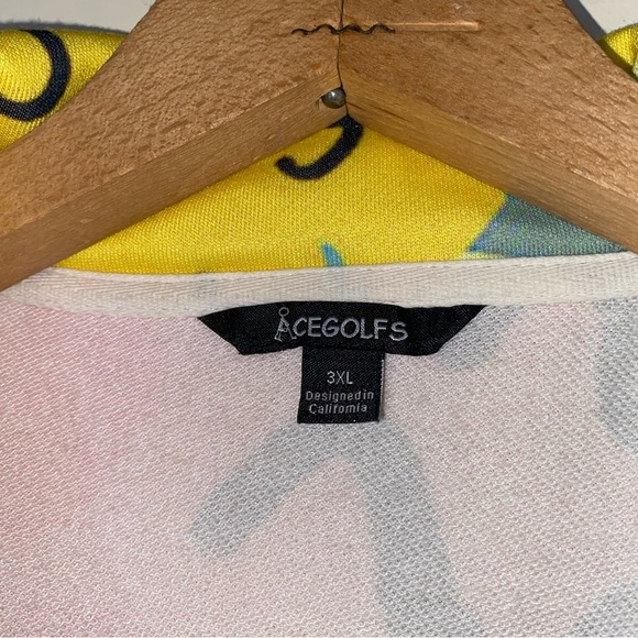 Acegolfs Women's 3X Colorful Abstract Pullover With Collar And Asymmetrical Zip - Picture 2 of 6